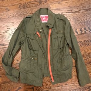 Army green free people jacket with
